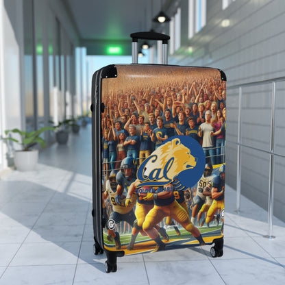California University Golden Bears Football Team Luggage Bag Rolling Suitcase Spinner