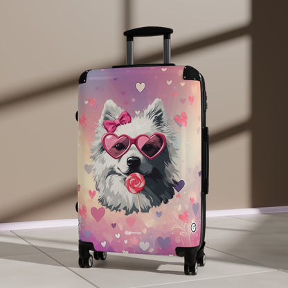 Sweet & Stylish: The Ultimate Pup Lover’s Statement Luggage Bag Rolling Suitcase Spinner