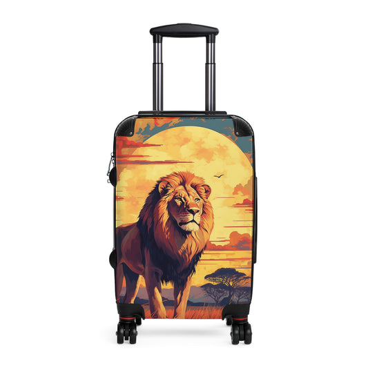 Vintage Poster safari adventure lion spotting sunset over 39f07c07-218f-41d1-9774-e51cdb723017 3