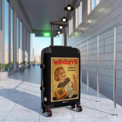 Wrigleys Juicy Fruit Chewing Gum Vintage Posters Retro Ad Luggage Bag Rolling Suitcase Spinner