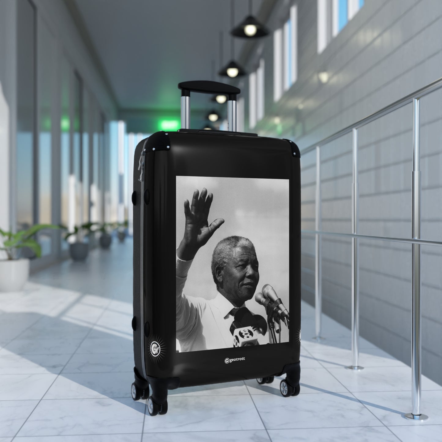 Nelson Mandela The Civil Rights Movement 20TH CENTURY Photos Luggage Bag Rolling Suitcase Spinner