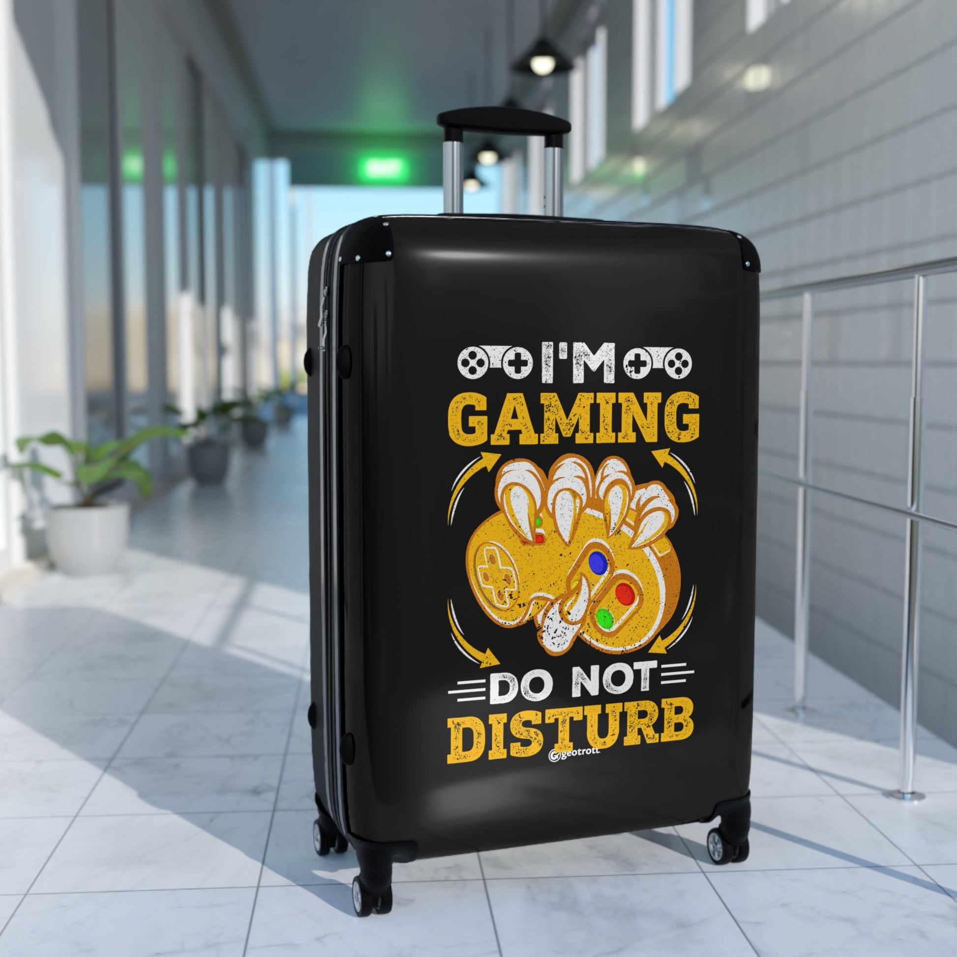 I'm Gaming do not Disturb Gamer Gaming Suitcase-Suitcase-Geotrott