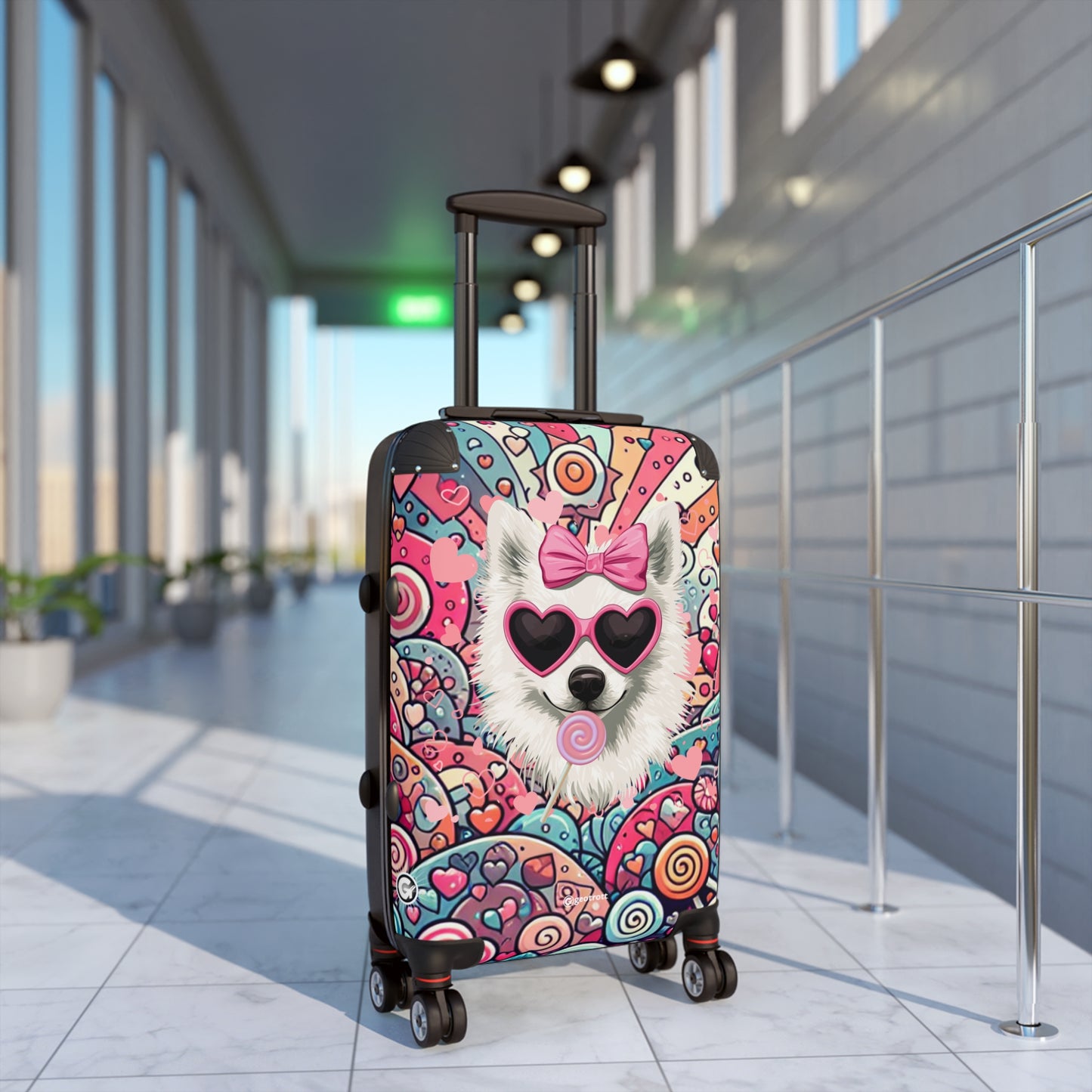 Candy Chihuahua Paws Adventure Luggage Bag Rolling Suitcase Spinner