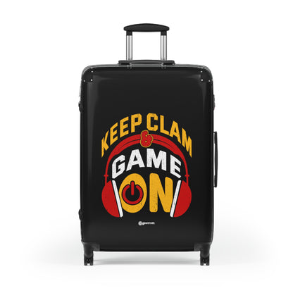 Keep Calm and Game on Gamer Gaming Suitcase-Bags-Geotrott