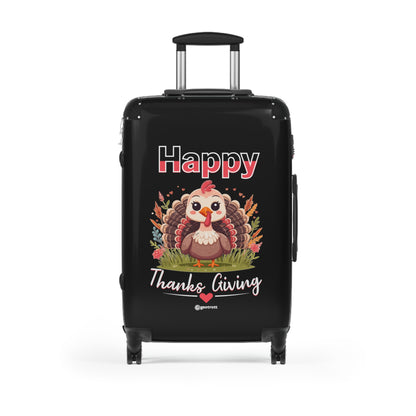 Happy Thanksgiving Cute Turkey Thanksgiving Season Luggage Bag Rolling Suitcase Travel Accessories