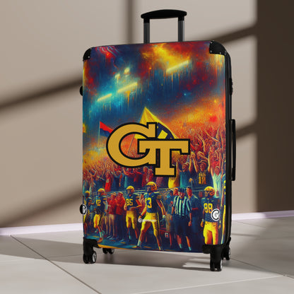 Georgia Tech Yellow Jackets College Football Team Luggage Bag Rolling Suitcase Spinner