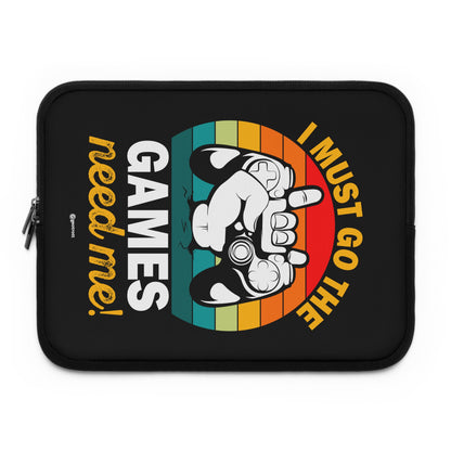 Debo irme Los juegos me necesitan Funda para portátil ligera y suave de neopreno para juegos Gamer