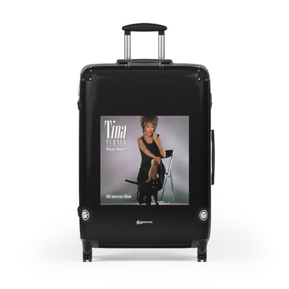 Tina Turner Private Dancer Eighties Music Album Luggage Bag Rolling Suitcase Spinner