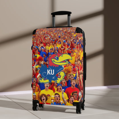 Kansas University Jayhawks College Team Luggage Bag Rolling Suitcase Travel Accessories