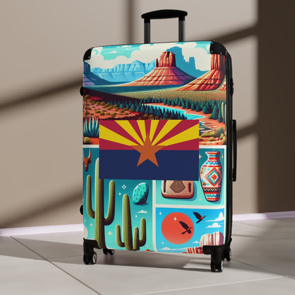 Arizona USA STATE FLAGS Luggage Bag Rolling Suitcase Travel Accessories