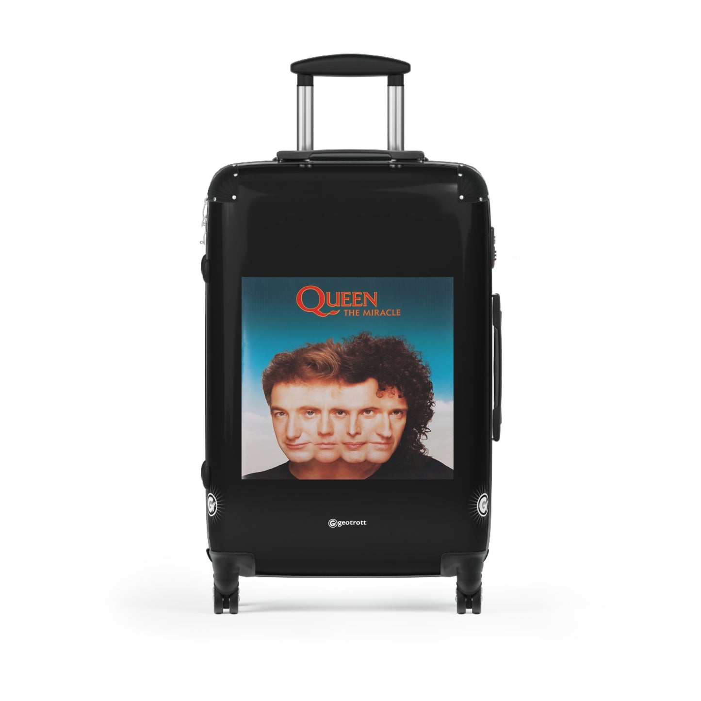 The Miracle Queen Eighties Music Album Luggage Bag Rolling Suitcase Spinner