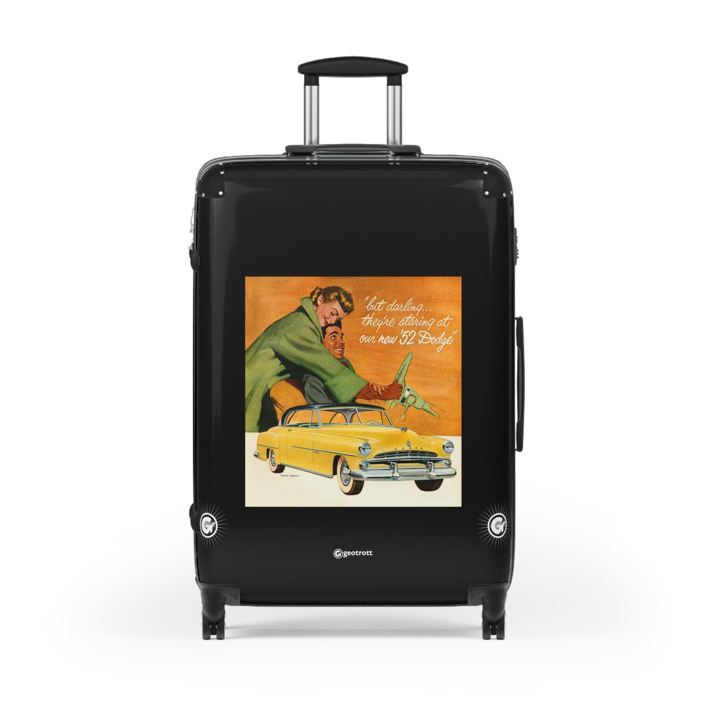 But Darling they are staring at our new Dodge Vintage Posters Retro Ad Luggage Bag Rolling Suitcase Spinner