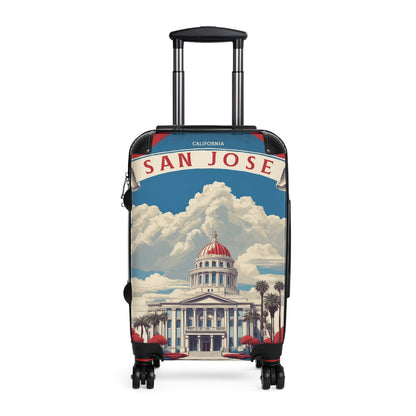 San Jose: Golden Gateway
Vintage California Travel Poster, Iconic Capitol Building Cityscape Vintage Travel Poster