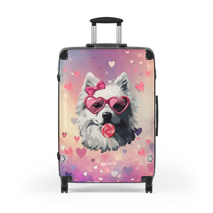 Sweet & Stylish: The Ultimate Pup Lover’s Statement Luggage Bag Rolling Suitcase Spinner