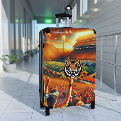 Idaho State College Bengals Football Luggage Bag Rolling Suitcase Spinner