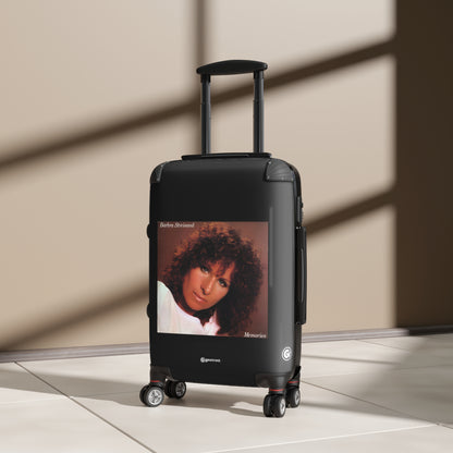 Barbara Streisand Memories Eighties Music Album Luggage Bag Rolling Suitcase Spinner