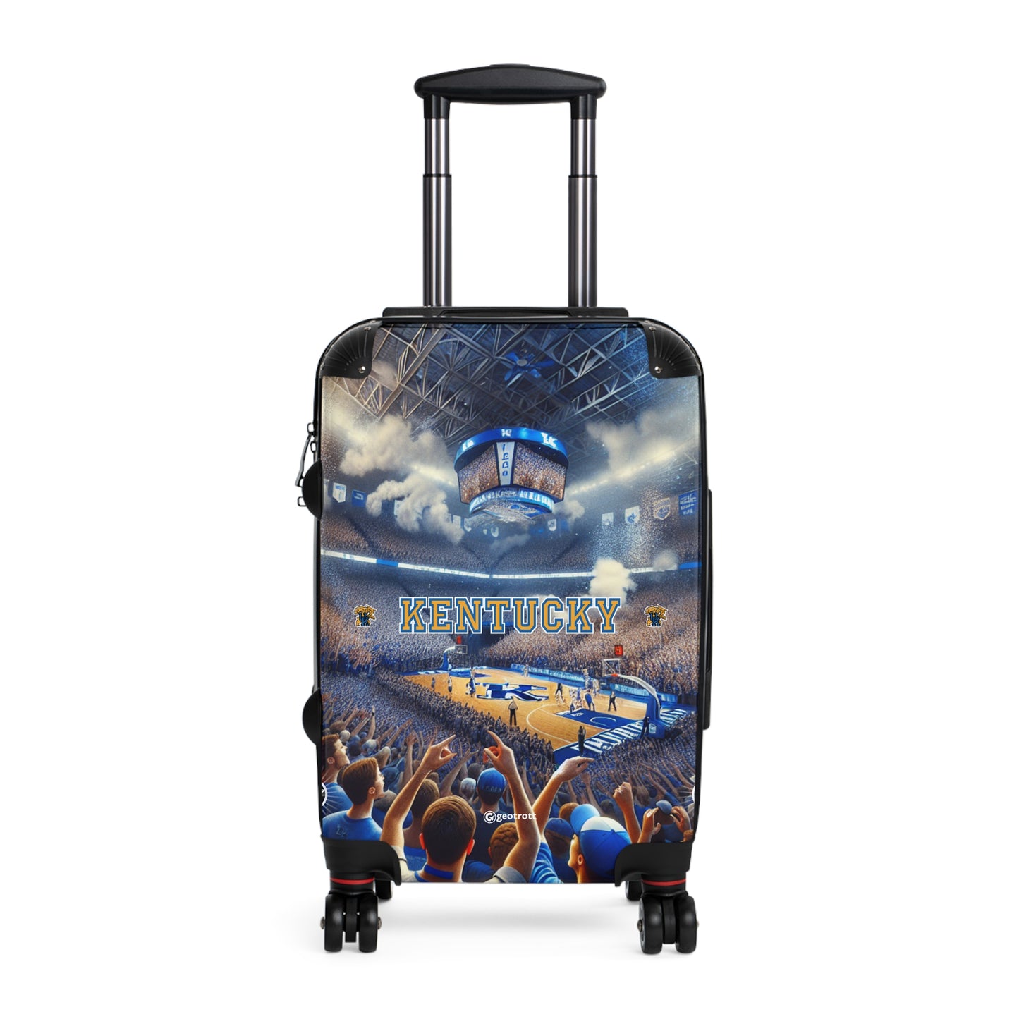 Kentucky University Wildcats Men's Basketball Team Luggage Bag Rolling Suitcase Spinner