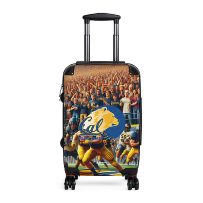 California University Golden Bears Football Team Luggage Bag Rolling Suitcase Spinner