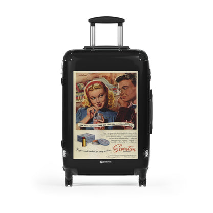 For That Natural Look Men Look For Seventeen Vintage Posters Retro Ad Luggage Bag Rolling Suitcase Spinner