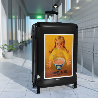 Ovomaltine Ovaltine Chocolate Malt Vintage Posters Retro Ad Luggage Bag Rolling Suitcase Spinner