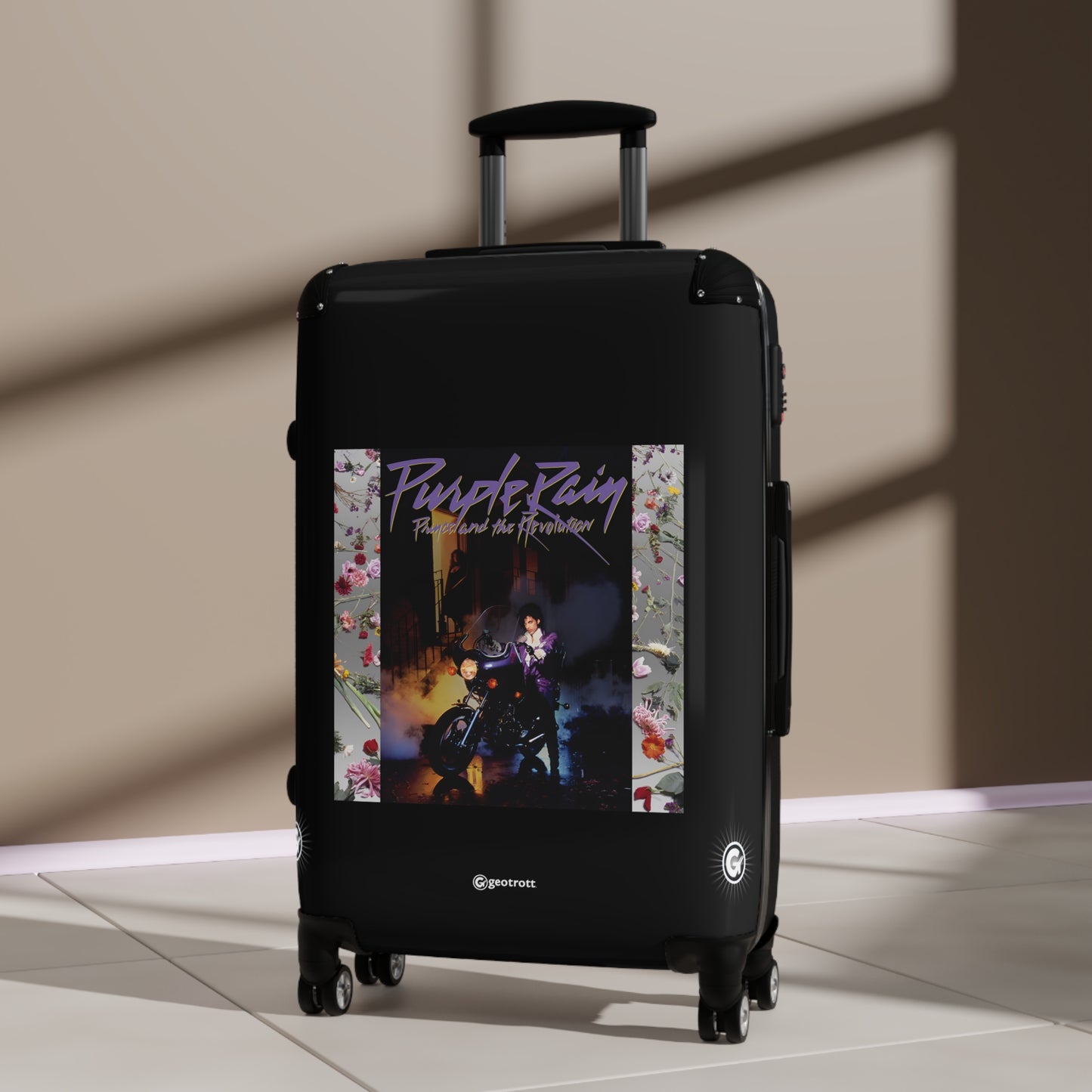 Purple Rain Prince and The Revolution Eighties Music Album Luggage Bag Rolling Suitcase Spinner