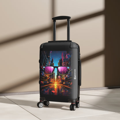 THE A neon skyline of a futuristic city reflected in a  2e21f553 7d97 413d b4d7 c0eca0b6cb4a 3