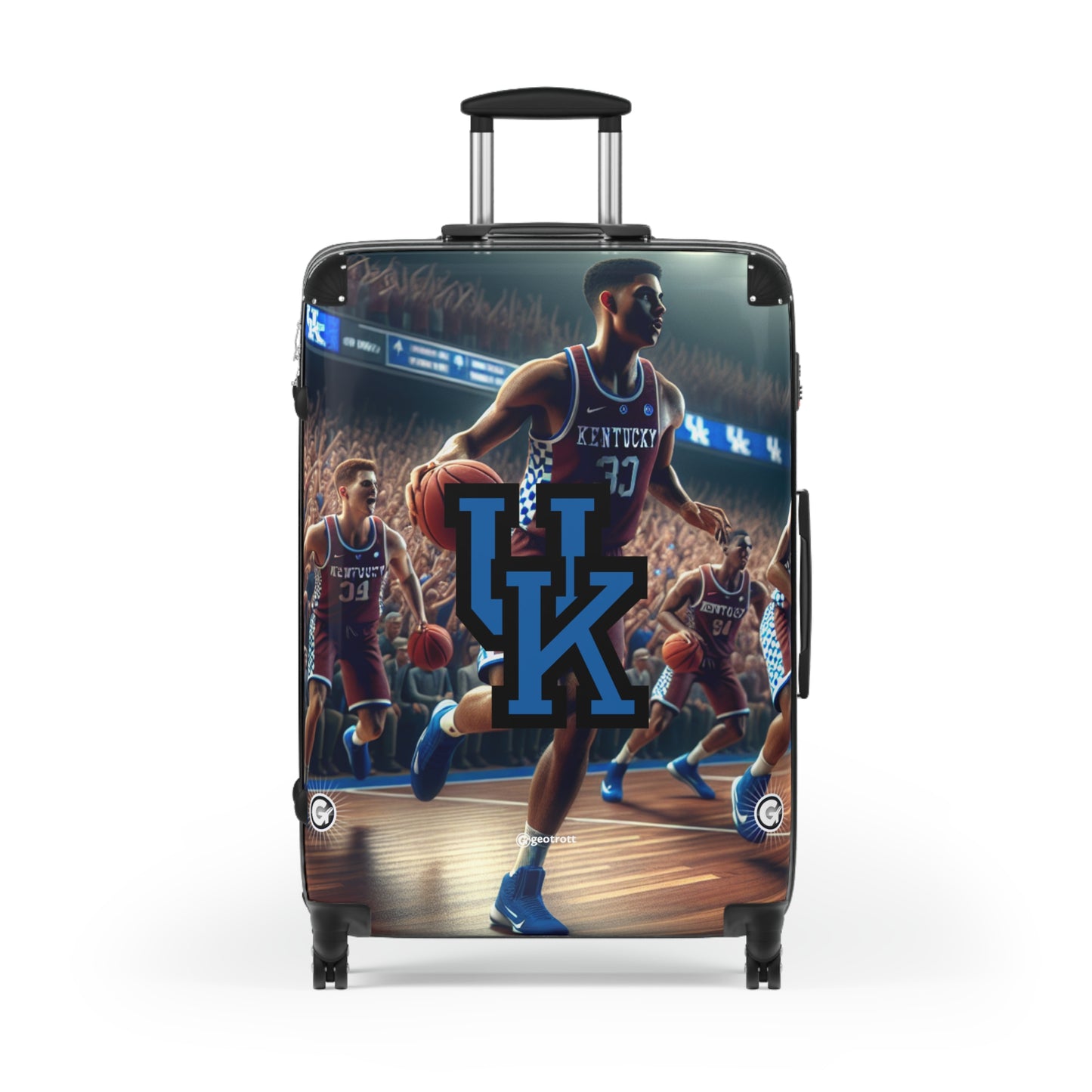 Kentucky Wildcats Men's Basketball Team Luggage Bag Rolling Suitcase Spinner