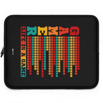 Gamer life is a Game 2 Gamer Gaming Lightweight Smooth Neoprene Laptop Sleeve