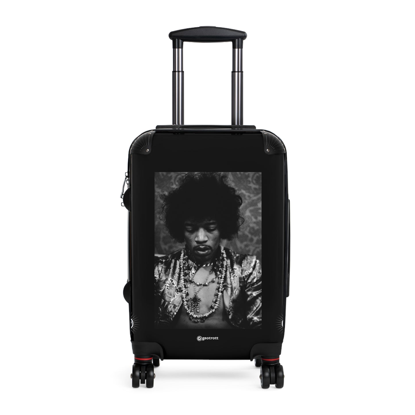 Jimi Hendrix Ax Photos Luggage Bag Rolling Suitcase Spinner