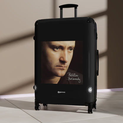 Phil Collins But Seriously Eighties Music Album Luggage Bag Rolling Suitcase Spinner