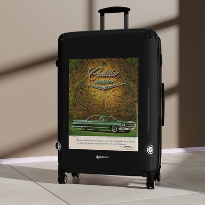 Old Car Cadillac Coupe Vintage Posters Retro Ad Luggage Bag Rolling Suitcase Spinner