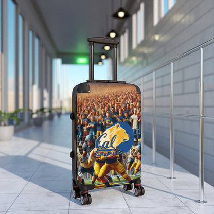 California University Golden Bears Football Team Luggage Bag Rolling Suitcase Spinner