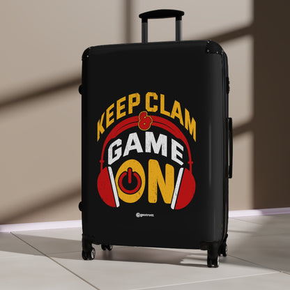 Keep Calm and Game on Gamer Gaming Suitcase-Bags-Geotrott