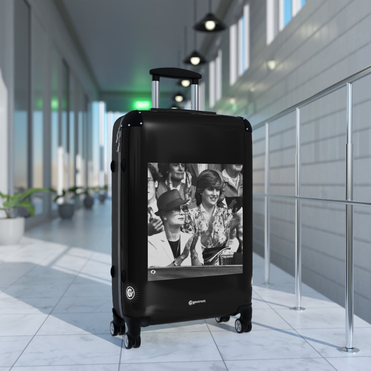 Princess Grace and Lady Diana Spencer Applauding 20TH CENTURY Photos Luggage Bag Rolling Suitcase Spinner