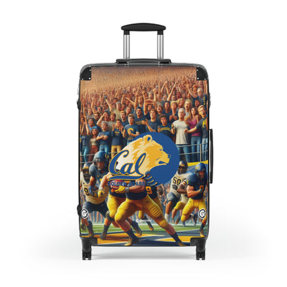 California University Golden Bears Football Team Luggage Bag Rolling Suitcase Spinner