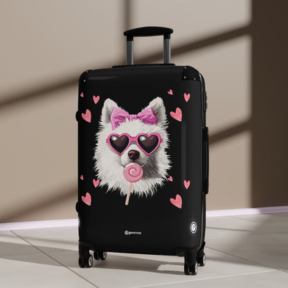 Midnight Glam Pooch Luggage Bag Rolling Suitcase Spinner