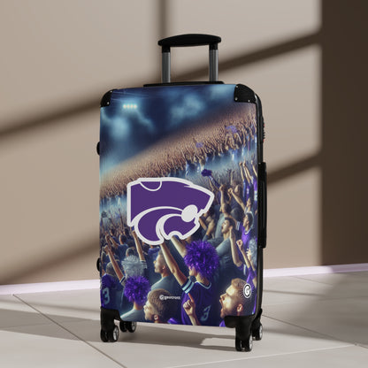 The Kansas State University Wildcats Team Luggage Bag Rolling Suitcase Travel Accessories