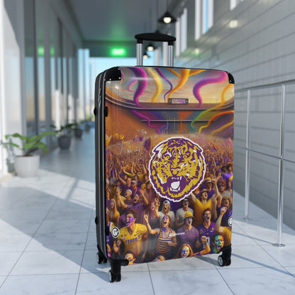 Louisiana State University Tigers NCAA College Football Luggage Bag Rolling Suitcase Travel Accessories