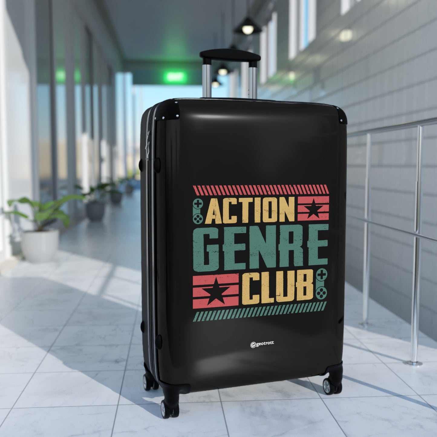 Action Genre Club Gamer Gaming Suitcase-Bags-Geotrott