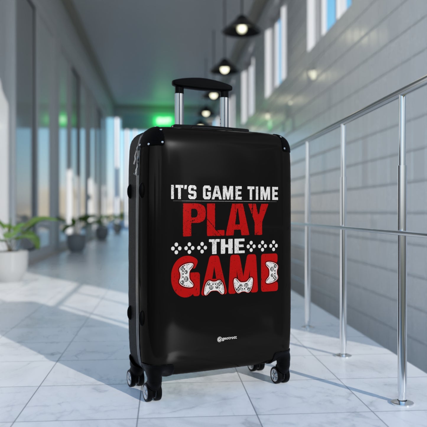 Its Game Time Play the Game Gamer Gaming Suitcase-Bags-Geotrott