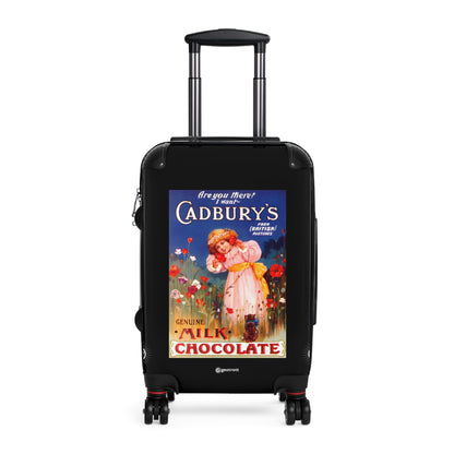 Are you there I want Cadbury's Chocolate Vintage Posters Retro Ad Luggage Bag Rolling Suitcase Spinner