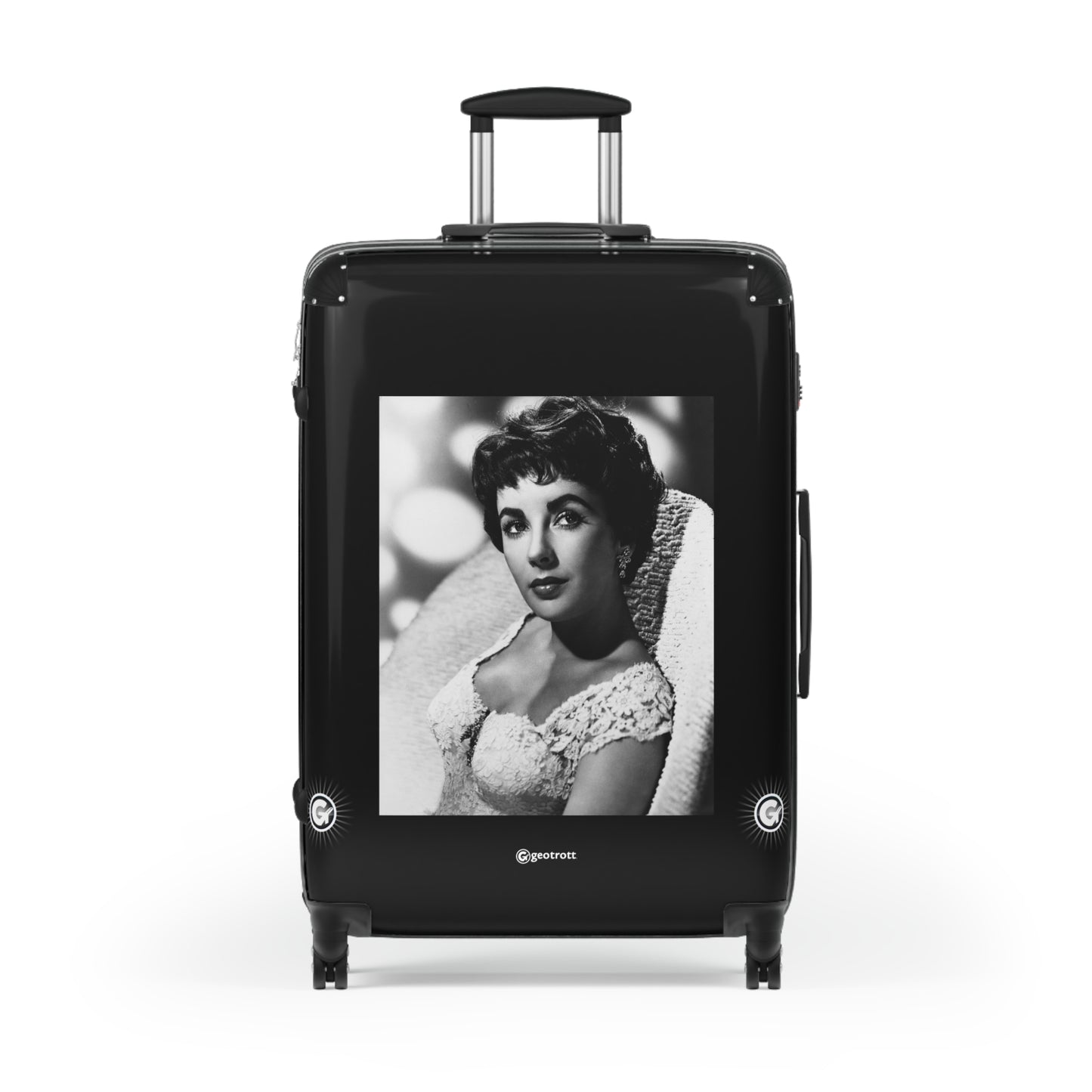 Dame Elizabeth Rosemond Taylor British and American Actress 20TH CENTURY Photos Luggage Bag Rolling Suitcase Spinner