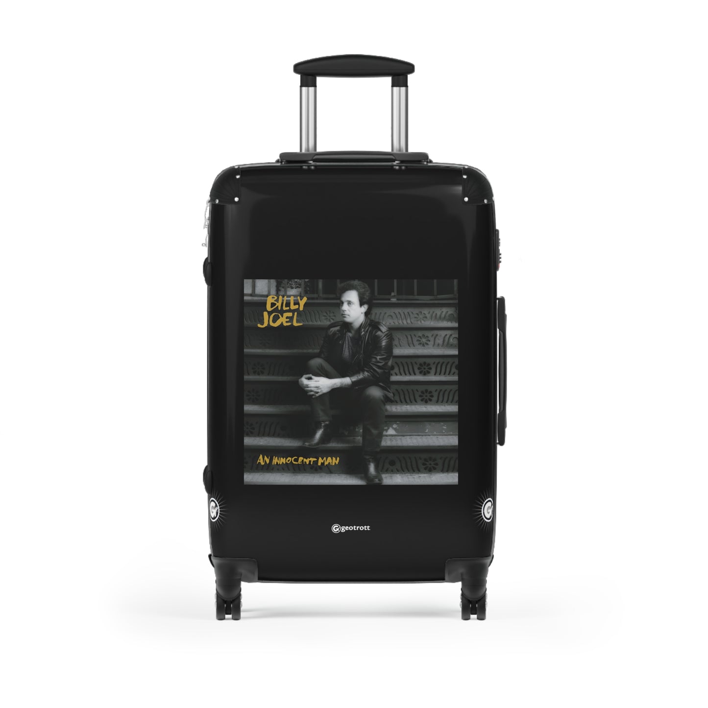 Billy Joel An Innocent Man Eighties Music Album Luggage Bag Rolling Suitcase Spinner