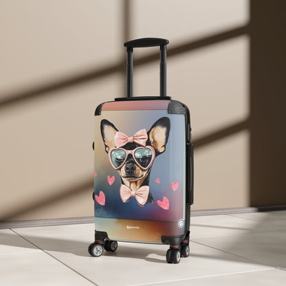 Lollipop Dreams Chihuahua Luggage Bag Rolling Suitcase Spinner