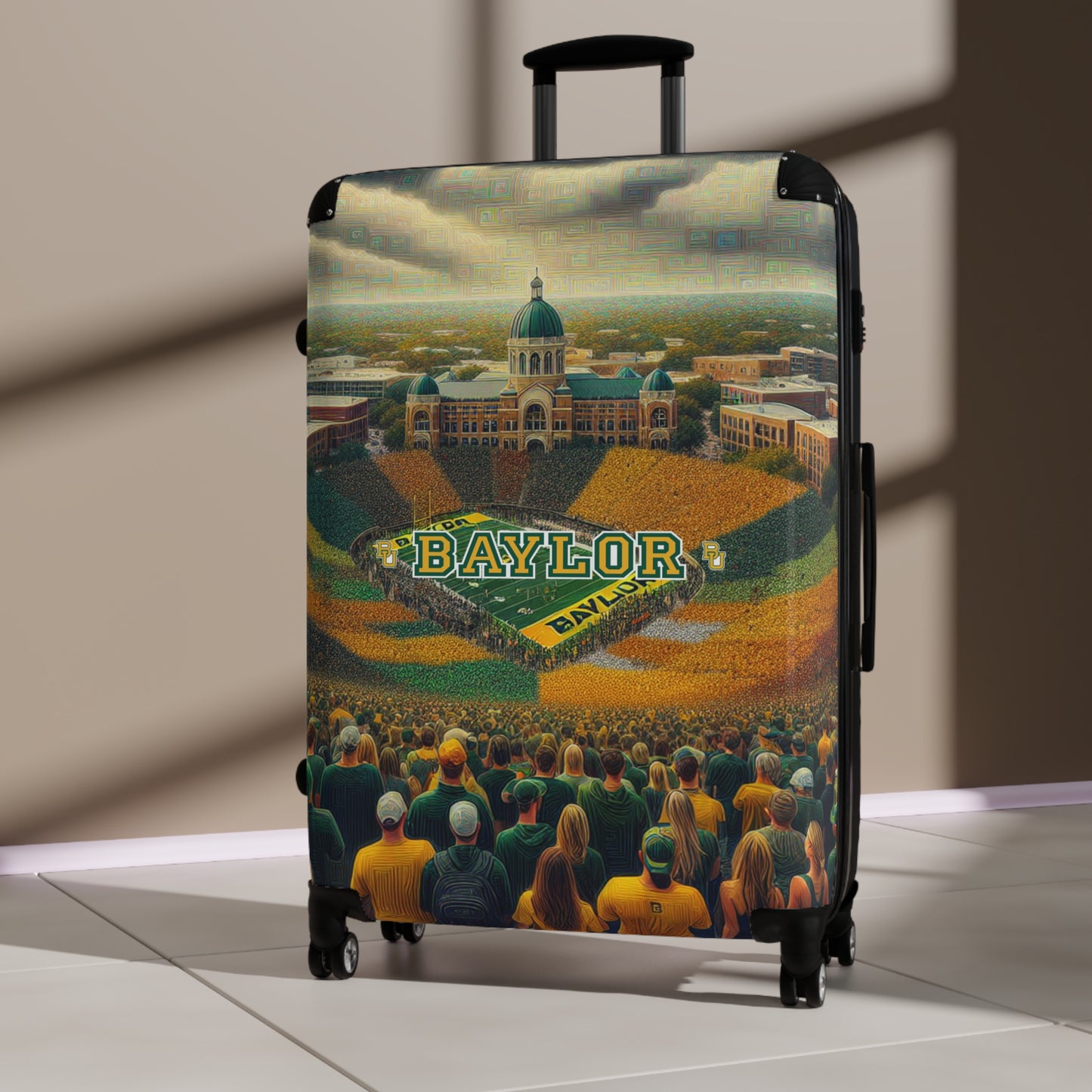 University Baylor Bears College Football Team Luggage Bag Rolling Suitcase Travel Accessories