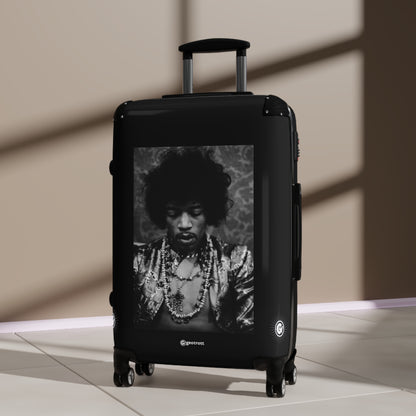 Jimi Hendrix Ax Photos Luggage Bag Rolling Suitcase Spinner