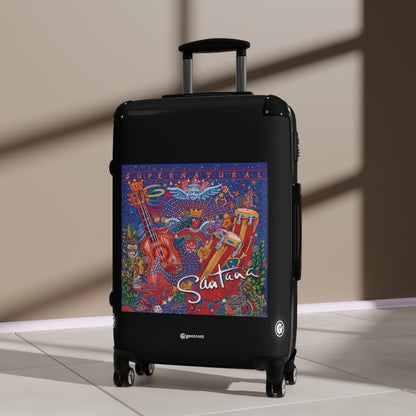 Carlos Santana "Supernatural" Music Album Luggage Bag Rolling Suitcase Spinner