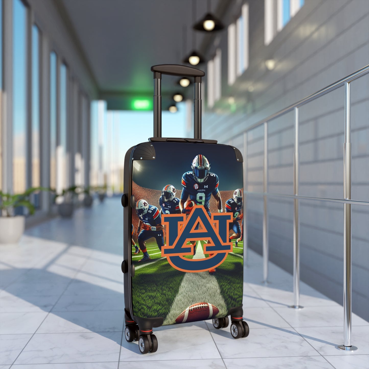 Auburn University Tigers College Football Team Luggage Bag Rolling Suitcase Spinners