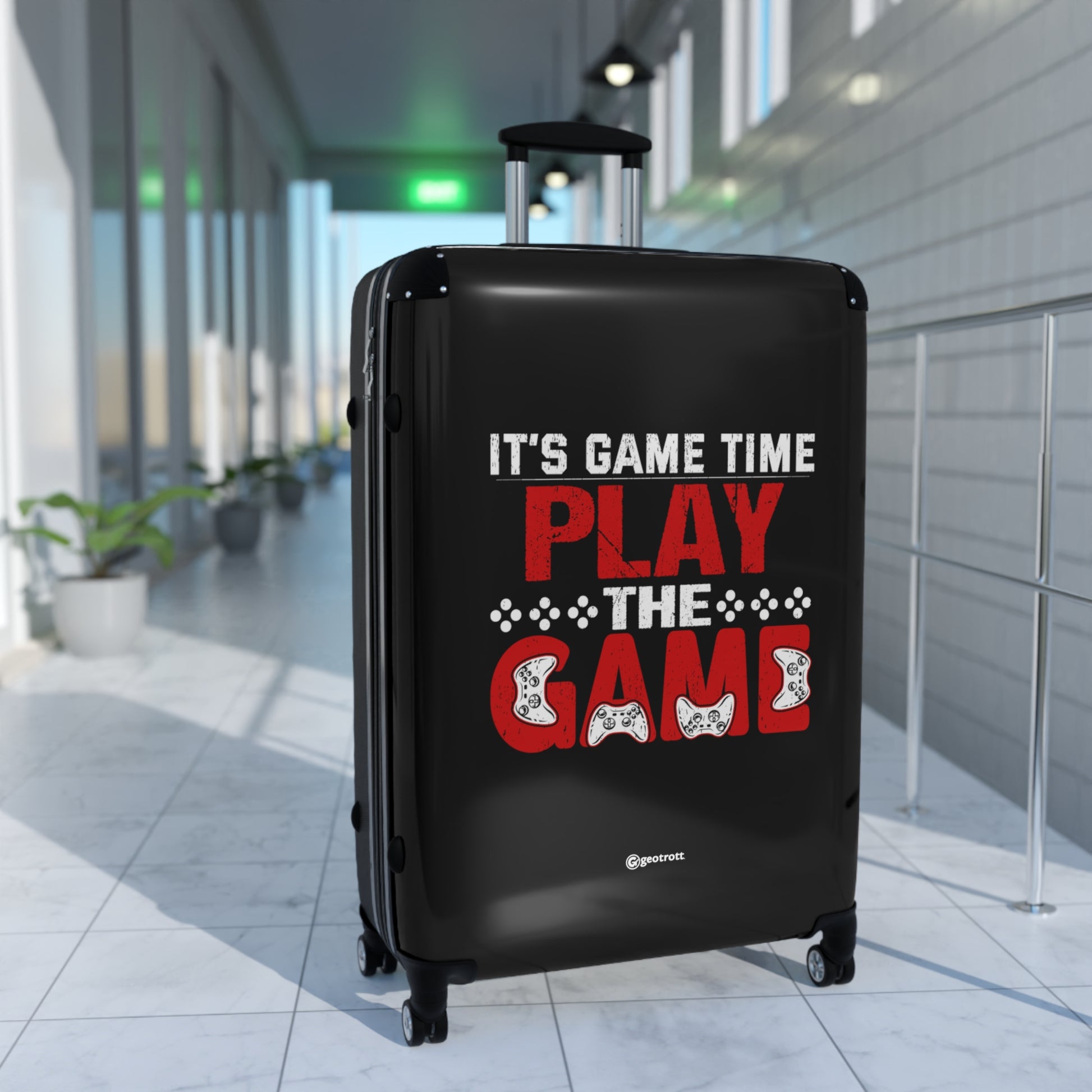 Its Game Time Play the Game Gamer Gaming Suitcase-Bags-Geotrott