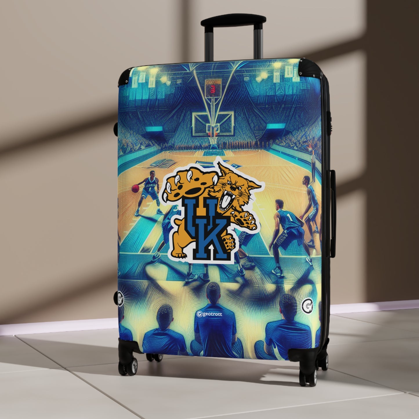 Kentucky Wildcats men's Basketball Team Luggage Bag Rolling Suitcase Spinner